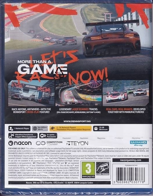 Rennsport - i Folie - PS5 (AA Grade) (Genbrug)